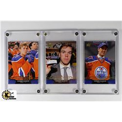 CONNOR MCDAVID HOCKEY CARDS X3