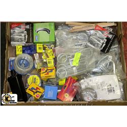 TRAY OF NEW ELECTRICAL & AUTOMOTIVE ACCESSORIES