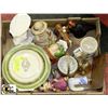 Image 1 : ESTATE BOX OF DISHWARE & ORNAMENTS