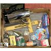 Image 1 : BOX OF COLLECTIBLE TINS, BOXES & CRUCIFIX