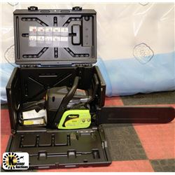 POULIN CHAINSAW P3816 WITH CARRYING CASE,MANUALS