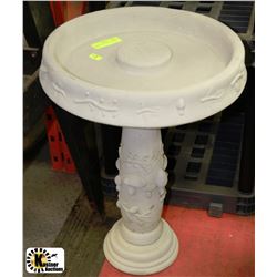 CONCRETE MUSHROOM BIRDBATH 16"X23"