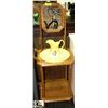 Image 1 : VINTAGE WASH BASIN STAND WITH BOWL,PITCHER &