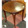 Image 1 : DARK WOOD ROUND SIDE TABLE