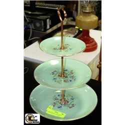 CROWN DEVON 3-TIER DESSERT SERVER MADE IN ENGLAND