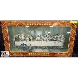 UKRAINIAN FRAMED "THE LAST SUPPER" PICTURE