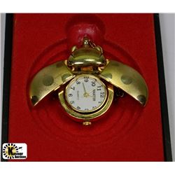 VINTAGE LADIES LADY BUG PENDANT WATCH