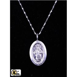 ITALY .925 SILVER ST JUDE PENDANT & CHAIN - 18"