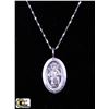 Image 1 : ITALY .925 SILVER ST JUDE PENDANT & CHAIN - 18"