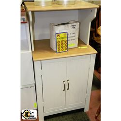 WOOD MICROWAVE STAND W/2-SHELF