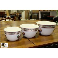 3PC. SET OF GRADUATED BOWLS