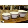 Image 1 : 3PC. SET OF GRADUATED BOWLS