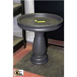 CONCRETE PAINTED BIRDBATH 15"X15"