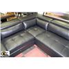 Image 3 : NEW BLACK LEATHERETTE LIFT BACK SECTIONAL