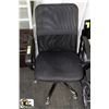 Image 1 : METAL & FABRIC BLACK OFFICE CHAIR