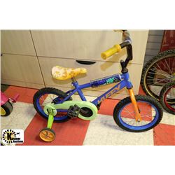 KIDS HUFFY BIKE WITH TRAINING WHEELS & GUARD