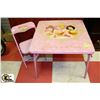 Image 1 : WALT DISNEY GIRL'S TABLE & CHAIR SET