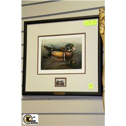 DENNIS MINOR DUCKS UNLIMITED LTD ED. PRINT W/$5