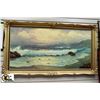 Image 1 : OIL ON BOARD OCEAN SCENE