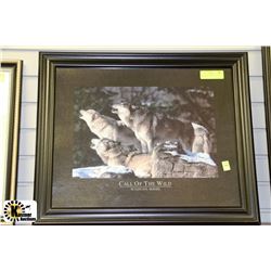 CALL OF THE WILD PICTURE - WOOD FRAMED
