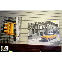 NEW YORK CITY STRETCHED CANVAS ARTWORK 31.5"X24"