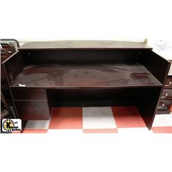 RECEPTION DESK WITH DRAWER+FILE DRAWER ESPRESSO