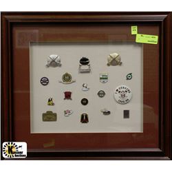 FRAMED CURLING PIN COLLECTION