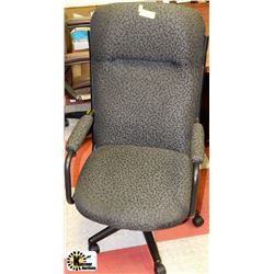 DESK CHAIR GREY FABRIC