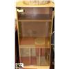 Image 1 : CABINET WITH GLASS DOOR LIGHT BROWN 20.5"X18"X42"