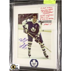 DAVE KEON GUARANTEED AUTHENTIC AUTOGRAPH