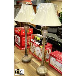 PAIR OF BUFFET LAMPS WITH SHADES