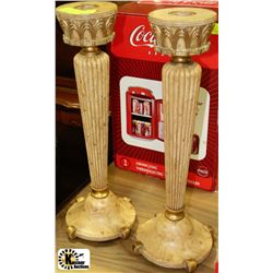 NEW PAIR OF TALL SHOWHOME CANDLE HOLDERS 20"H