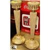 Image 1 : NEW PAIR OF TALL SHOWHOME CANDLE HOLDERS 20"H