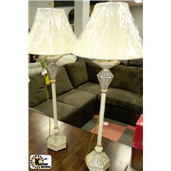 PAIR OF BUFFET LAMPS WITH SHADES