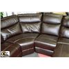 Image 3 : NEW BROWN LEATHERETTE ELECTRIC RECLINING SECTIONAL