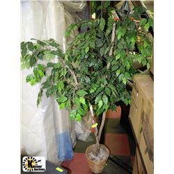 ARTIFICIAL FIG TREE 2 TRUNKS 6FT