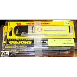 3 PKS OF 10 PC SNAP OFF BLADES