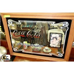 COCA COLA MIRROR PICTURE 31"X24"