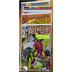 LOT OF 6 COLLECTOR 80'S AVENGERS COMICS