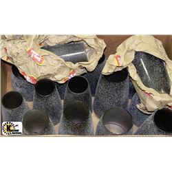 BOX OF NEW DECORATIVE VASES