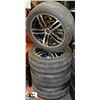 Image 1 : LOT OF 4 TIRES AND RIMS NITTO 225/50Z/R17 TIRES