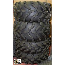LOT OF 4 CARLISLE ATV TIRES (2) AT26X8R12,