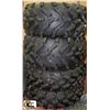 Image 1 : LOT OF 4 CARLISLE ATV TIRES (2) AT26X8R12,