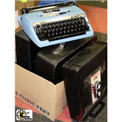 BOX W/3 VINTAGE MANUAL TYPEWRITERS -