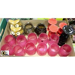 FLAT OF NEW CANDLE HOLDERS