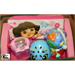 BOX W/DORA FOLD-OUT COUCH, TALKING &