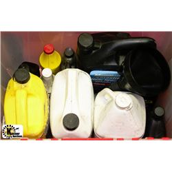 CLEAR BIN FULL OF AUTOMOTIVE & SHOP