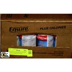CASE OF 24 ENSURE CHOCOLATE PLUS CALORIES FLAVOUR