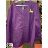 Image 1 : PURPLE LEATHER JACKET - SIZE 4X