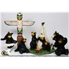 Image 1 : LOT OF 4 BEAR TIME FIGURINES